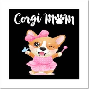 Corgi Mom (260) Posters and Art